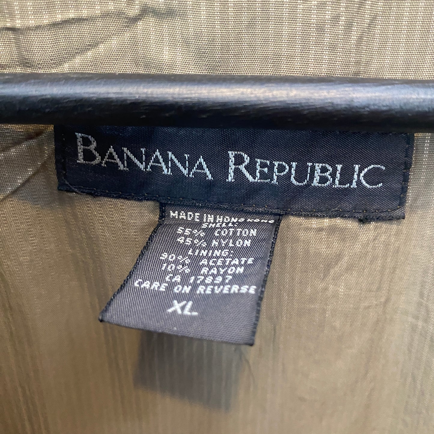 Banana Republic Army Green Belted Trench