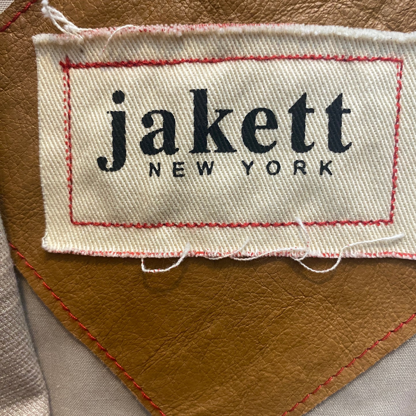 jakett New York Canvas and Leather Jacket