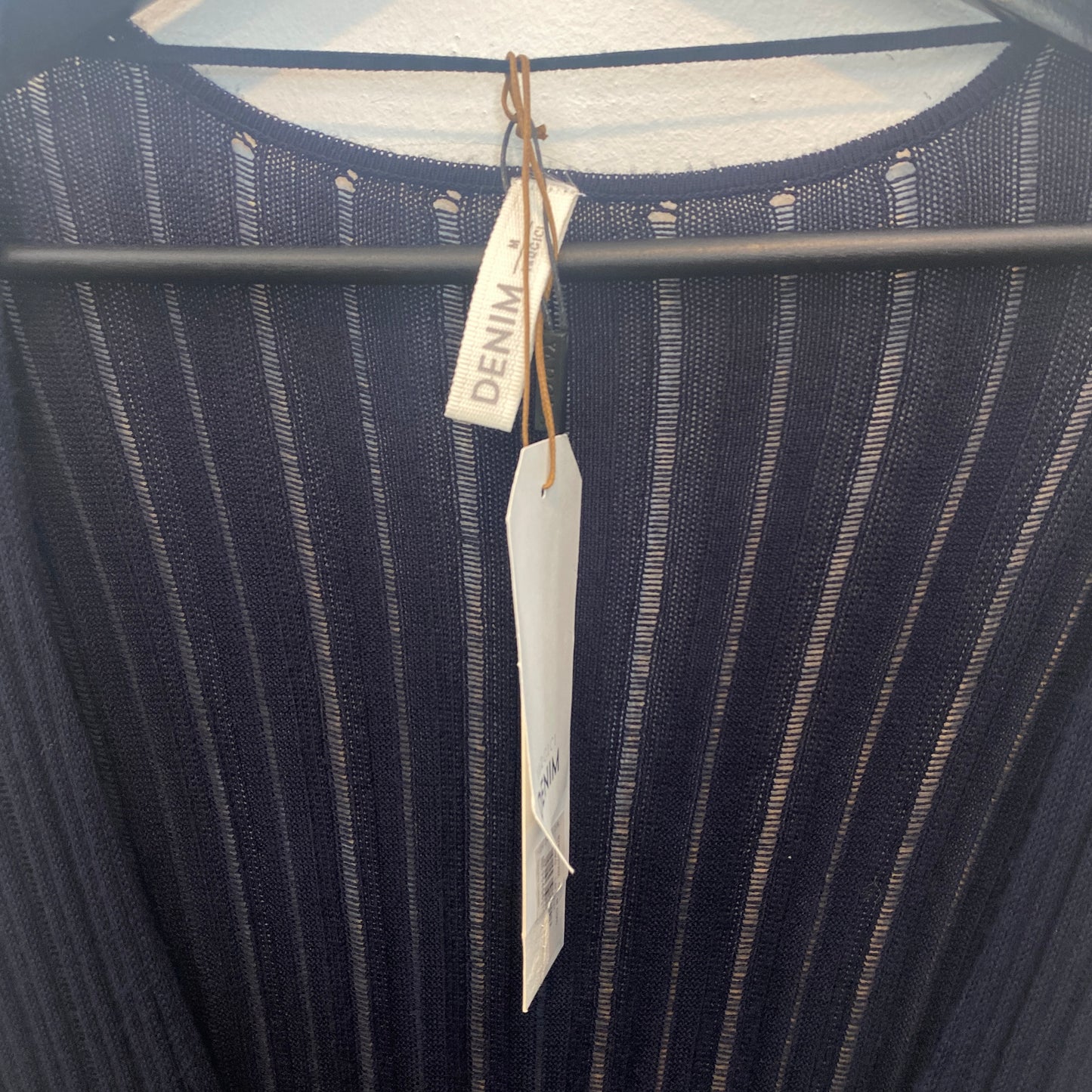 Yargici Denim Button Front Pleated Overdress Shell Buttons