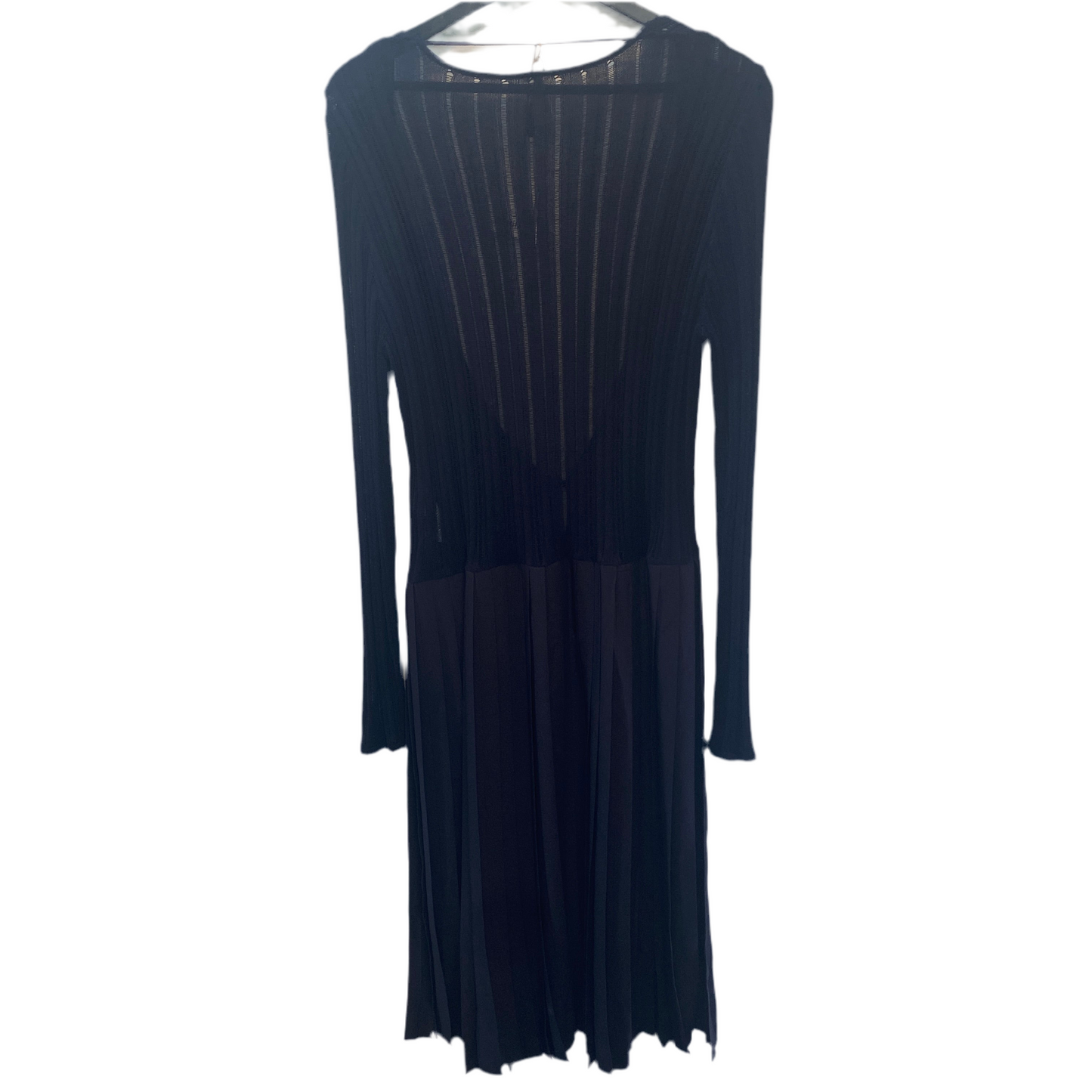 Yargici Denim Button Front Pleated Overdress Shell Buttons