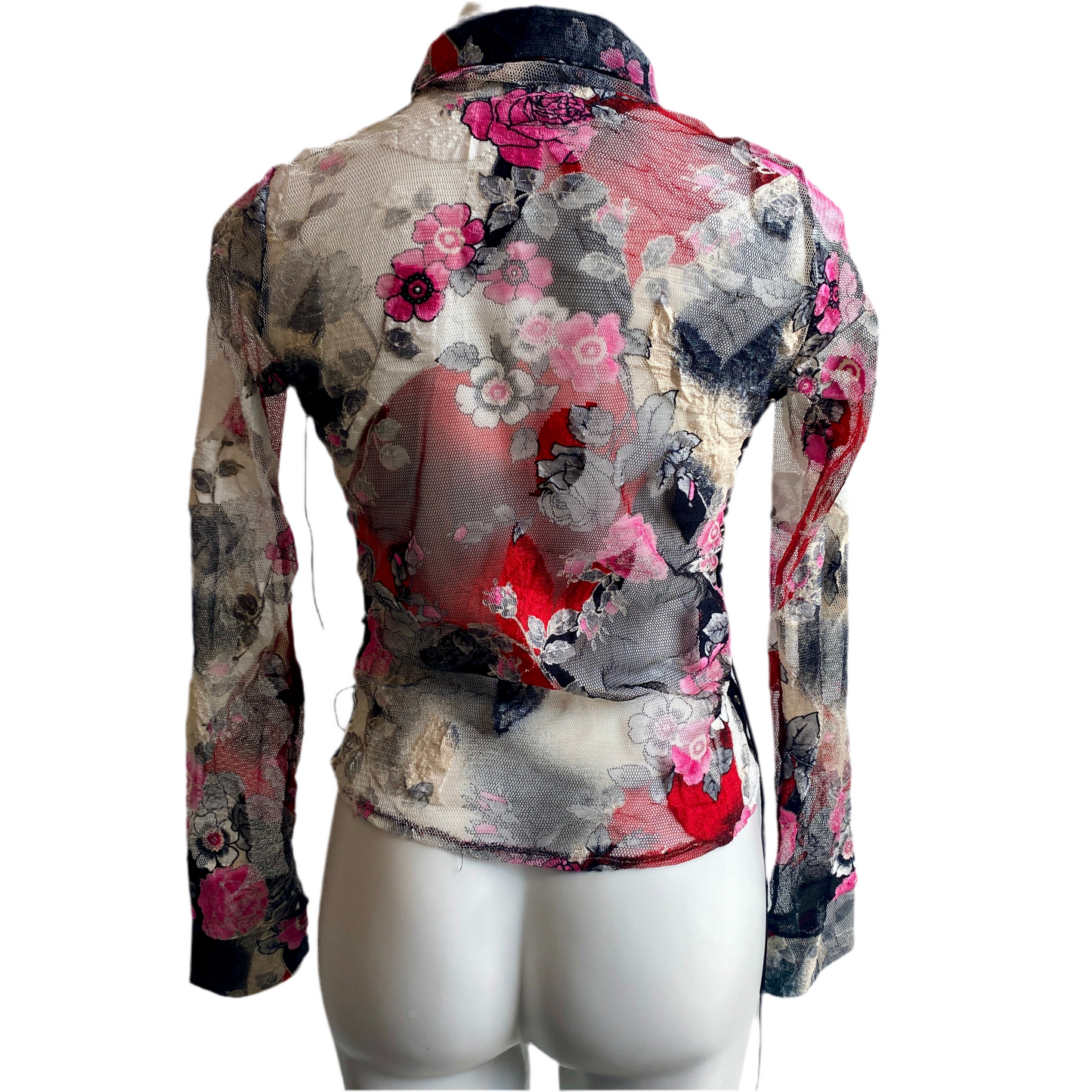 Floral Mesh Blouse