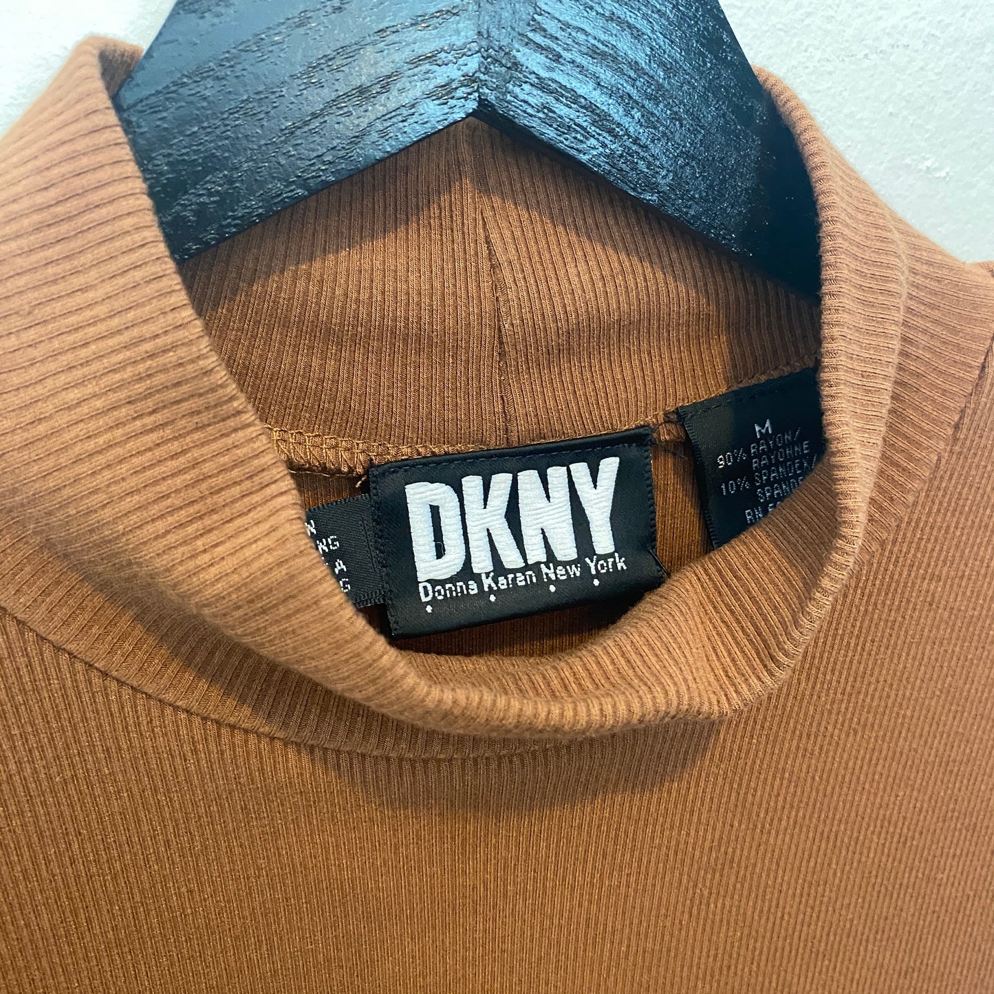 DKNY Mock Neck Tee