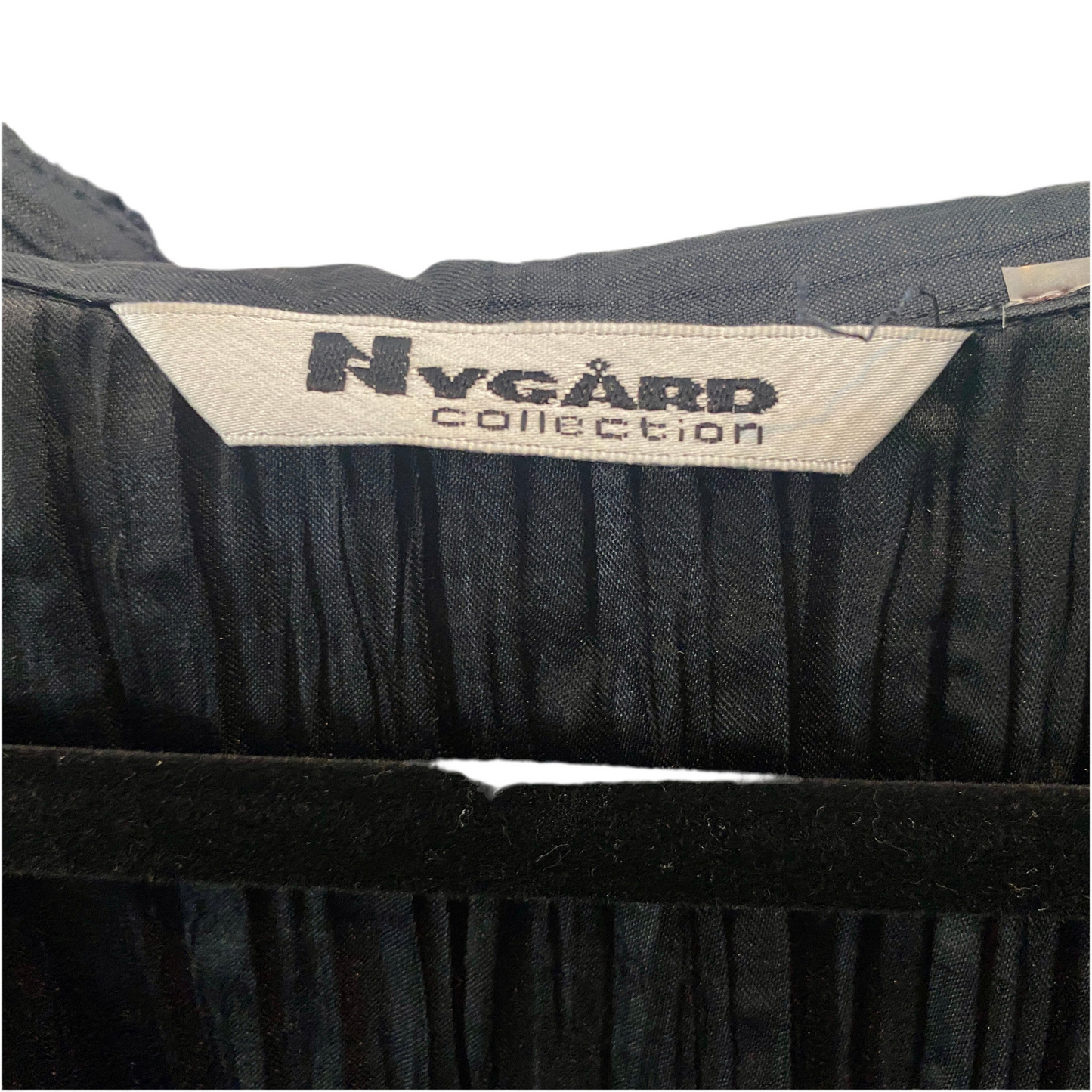 Nygard Collection Black Ruffle Blouse
