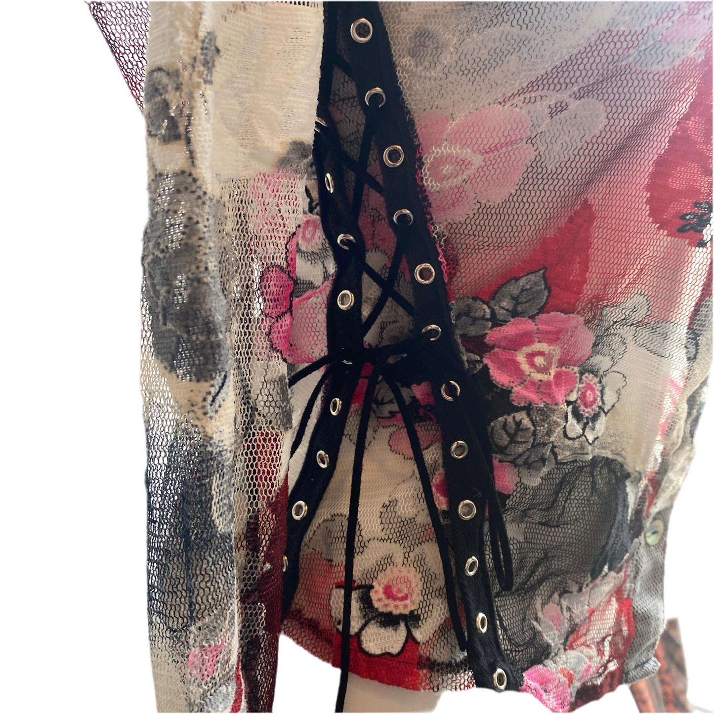 Floral Mesh Blouse