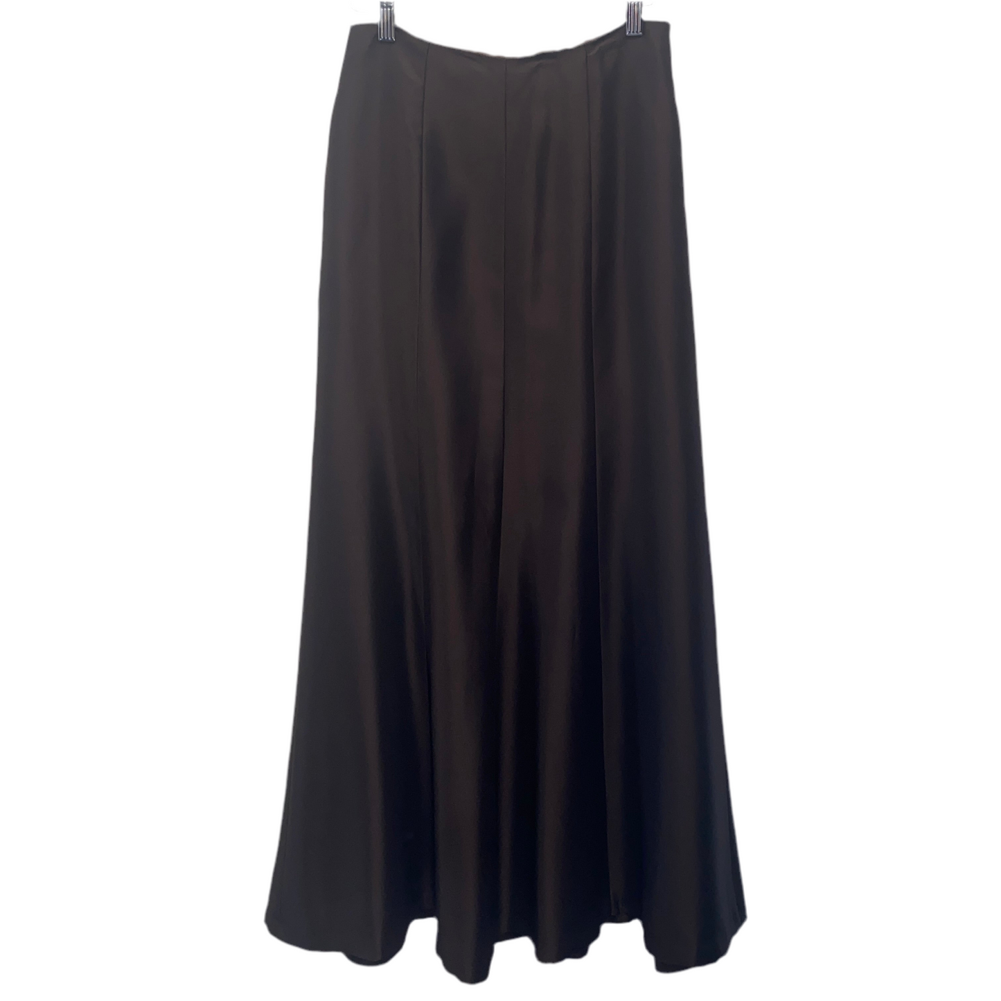 Long Brown Trumpet Skirt