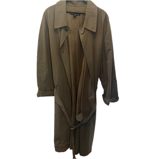 Banana Republic Army Green Belted Trench