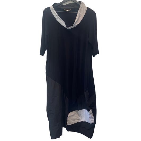 Luukaa 3/4 Sleeve Color Block Dress