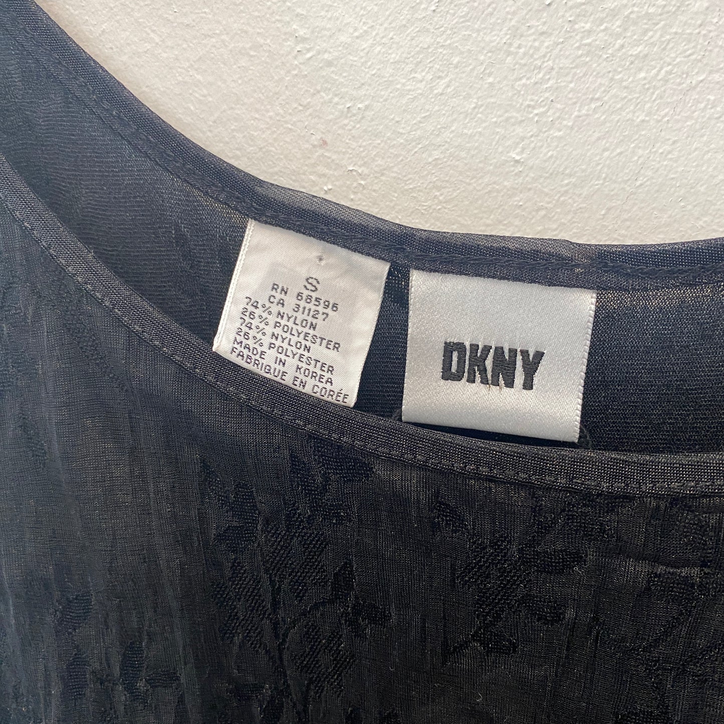 DKNY Long Black Shift Dress