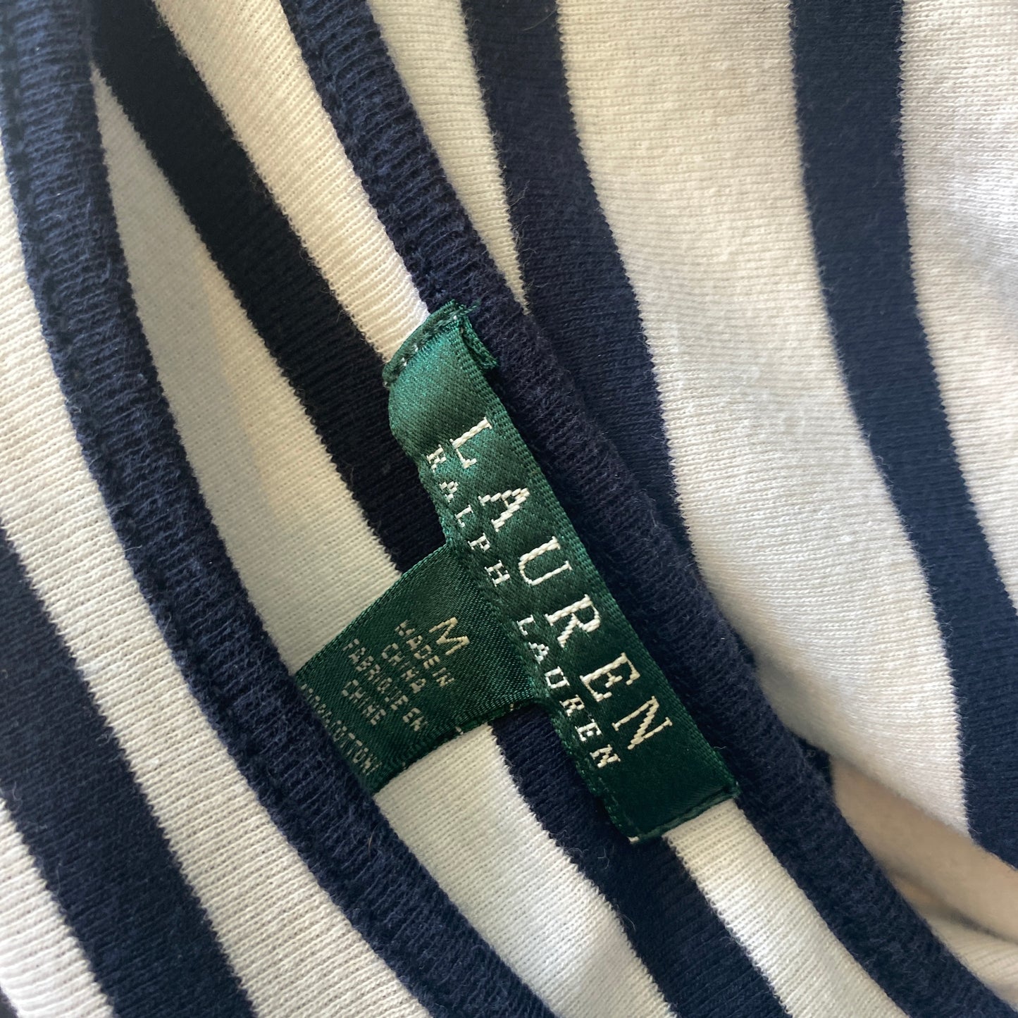 Lauren by Ralph Lauren Long Sleeve Striped Tee