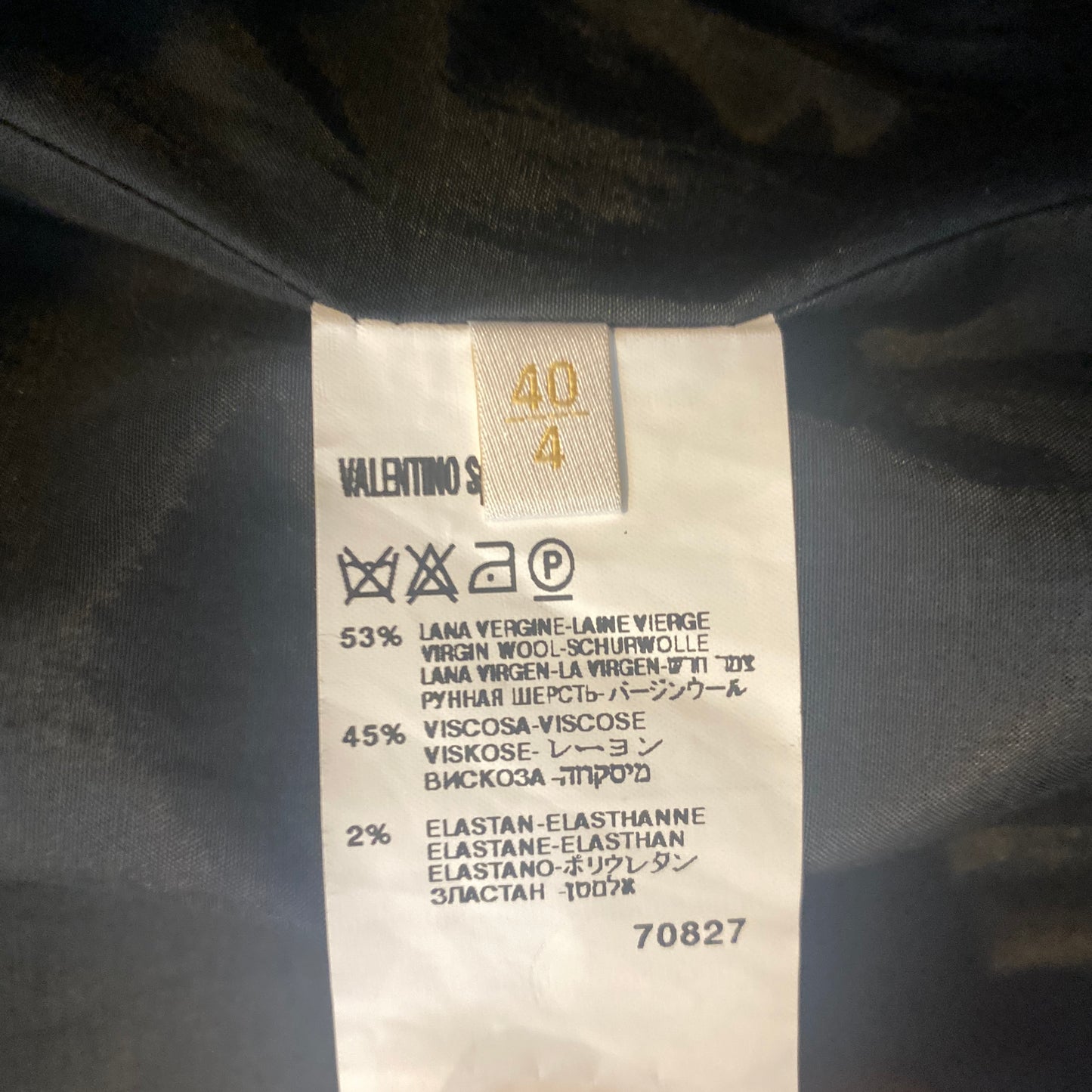 Valentino Snap Front Blazer
